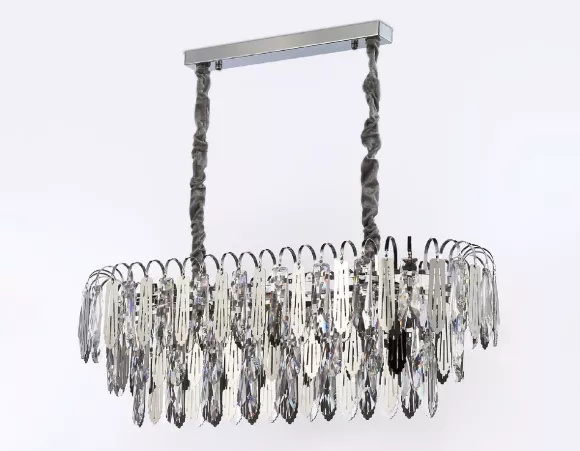 Подвесная люстра Ambrella Light Traditional TR5259, Хром, Прозрачный, Металл, декоративные элементы крупным планом Подвесная люстра Ambrella Light Traditional TR5259, Хром, Прозрачный, Металл, декоративные элементы крупным планом
