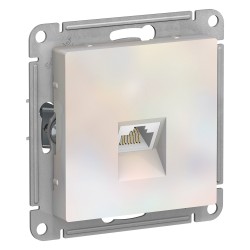 Розетка компьютерная RJ45, кат. 6A, механизм Systeme Electric AtlasDesign Жемчуг ATN000486