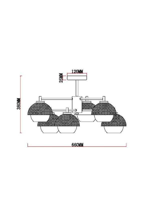 Люстра на штанге MyFar Hloya MR1781-6