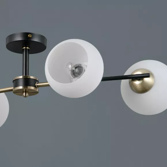 Люстра на штанге Illumico IL0469-4CSQ-24 BK AB LIBRA, Модерн, Белый Люстра на штанге Illumico IL0469-4CSQ-24 BK AB LIBRA, Модерн, Белый