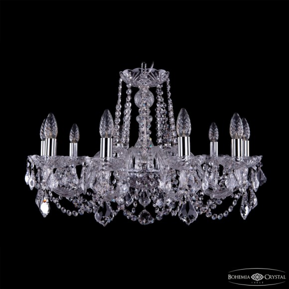 Подвесная люстра Bohemia Ivele Crystal 1402/10/240 Ni Leafs