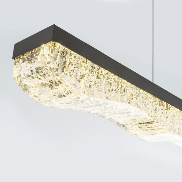 Подвесная светодиодная люстра с пультом управления Modelux MS.9010.1000 BK