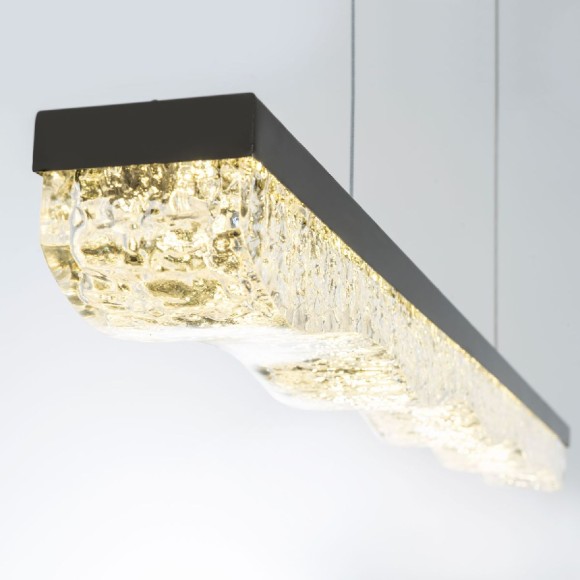 Подвесная светодиодная люстра с пультом управления Modelux MS.9010.1000 BK