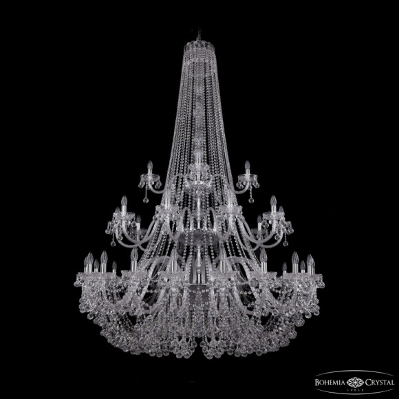 Подвесная люстра Bohemia Ivele Crystal 1409/20+10+5/530/h-203/3d Ni