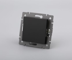 Механизм выключателя одноклавишный непроходной Arlight SWT-MK01-PL-BK-V (250V, 10A) 049868