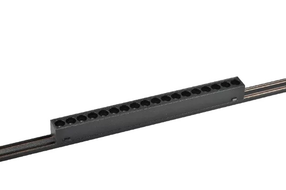 Трековый магнитный светильник iLedex Vision 4825-039-L293-18W-36DG-3000K-BK, Черный, Теплый белый, Алюминий, вид сбоку