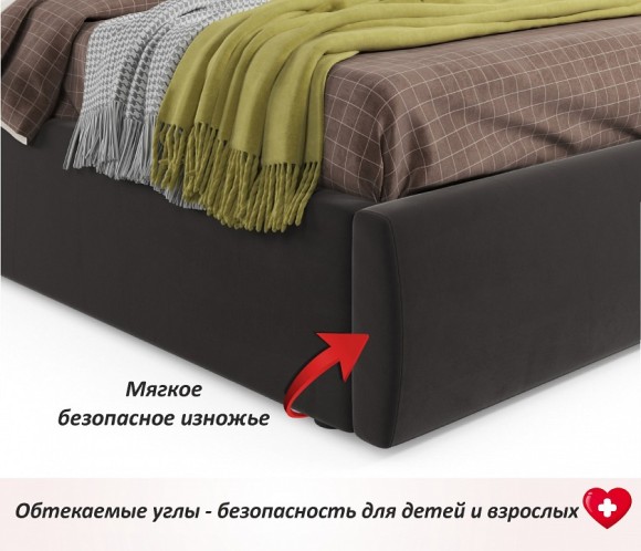 Кровать полутораспальная Stefani 2000x1400 с ПМ и матрасом АСТРА NMB_TE-00005314