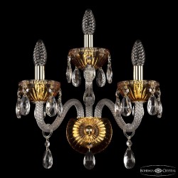 Бра Bohemia Ivele Crystal 5417B/2+1/165 G Amber/M-1G