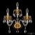 Бра Bohemia Ivele Crystal 5417B/2+1/165 G Amber/M-1G