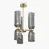 Подвесная люстра Maytoni Antic MOD302PL-06GR, Золото, Дымчатый, Металл, декоративные элементы крупным планом