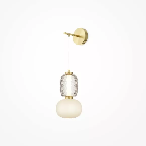 Бра Maytoni Pattern MOD267WL-L18G3K, Золото, Белый, Теплый белый Бра Maytoni Pattern MOD267WL-L18G3K, Золото, Белый, Теплый белый