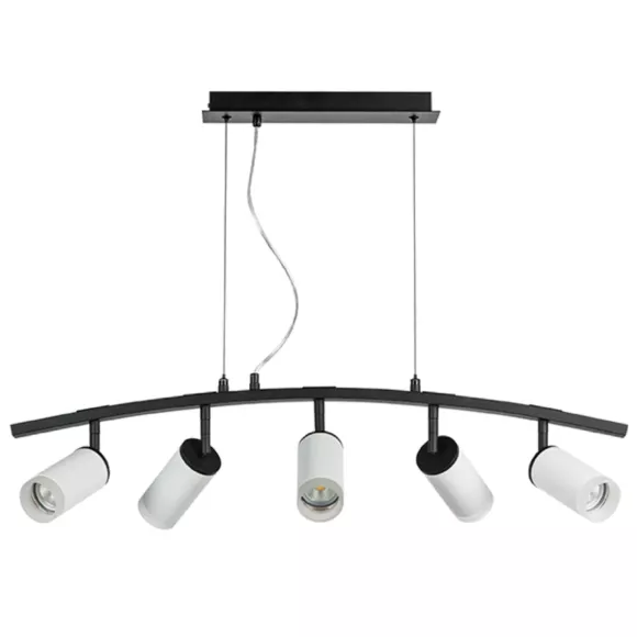Подвесной светильник Lightstar Rullo LR7353650 (571735+214436-5+202430-5), Черный, Белый, Металл