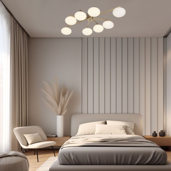 Потолочная люстра Eurosvet Opaline 70220/8 латунь a065768