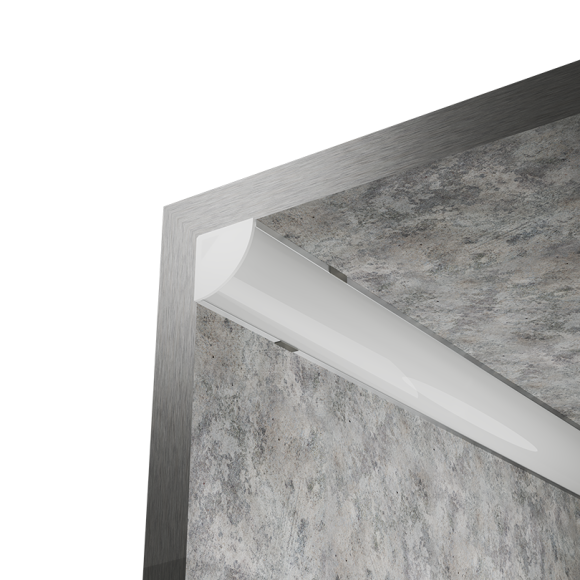 Профиль алюминиевый угловой накладной Wolta WAP-S-16/16/2000-A