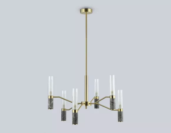 Люстра на штанге Ambrella Light High Light Ceramo Modern LH53353, Модерн, Белый