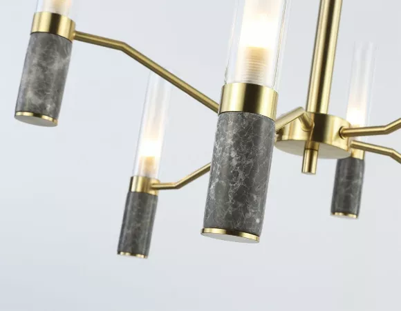 Люстра на штанге Ambrella Light High Light Ceramo Modern LH53353, декоративные элементы крупным планом