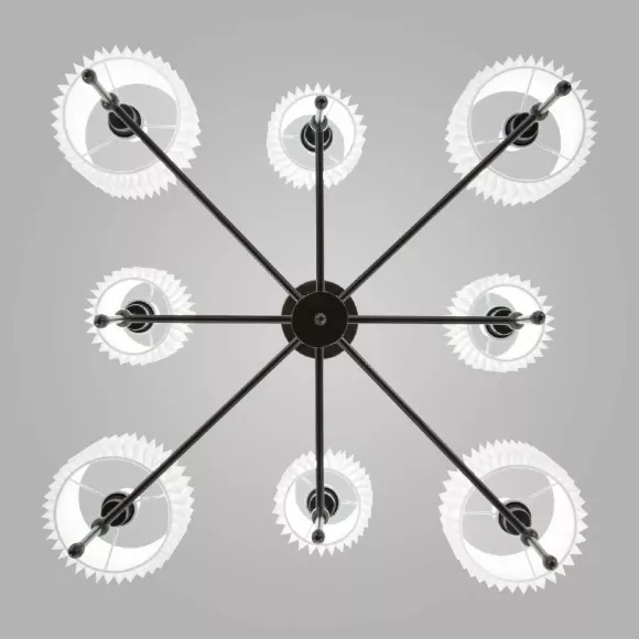 Люстра на штанге Eurosvet Notturno 60162/8 черный Smart a065663, вид сверху