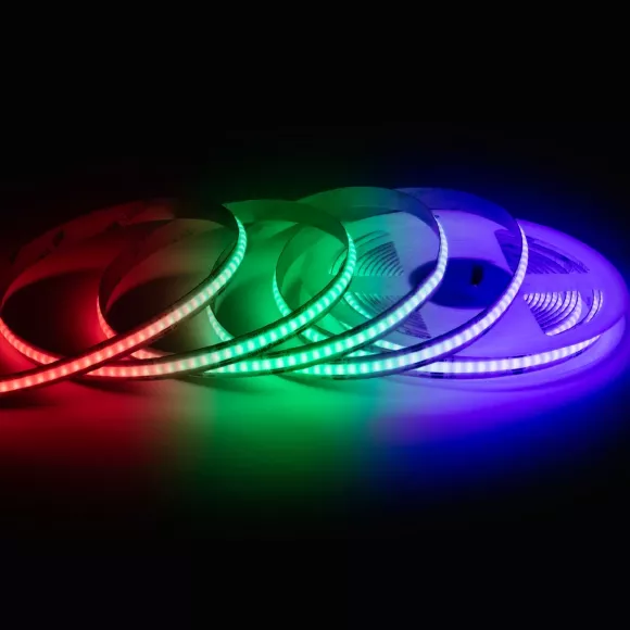 Светодиодная лента Apeyron 24В COB 14Вт/м RGB 5м IP20 00-493 Светодиодная лента Apeyron 24В COB 14Вт/м RGB 5м IP20 00-493