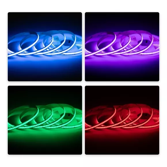 Светодиодная лента Apeyron 24В COB 14Вт/м RGB 5м IP20 00-493 Светодиодная лента Apeyron 24В COB 14Вт/м RGB 5м IP20 00-493