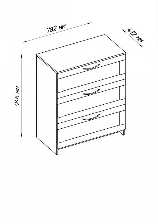Комод Сириус SHST_2.02.02.050.1
