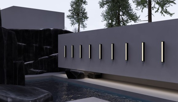 Уличный настенный светильник Maytoni Corte O571WL-L20B3K