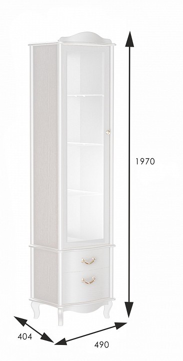 Шкаф-витрина Джульетта ML_005828