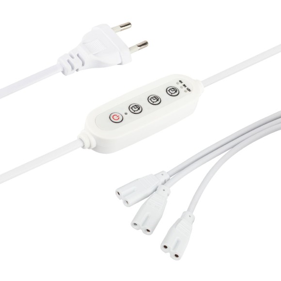 Разветвитель сетевой для линейных светильников Эра 3х IEC C7 2pin+timer (4/8/12 H) 2 м Б0066933