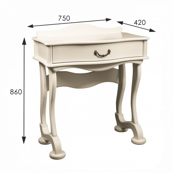 Стол туалетный Джульетта Л ML_2100733000006