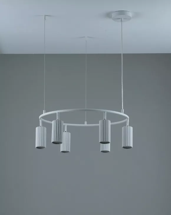 Подвесная люстра Moderli Cora V11602-6P, Современный, Белый Подвесная люстра Moderli Cora V11602-6P, Современный, Белый