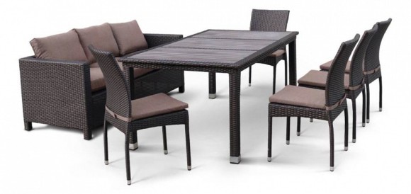 Набор уличный T347/S65A/Y380A-W53 Brown 8PCS AFN_T347-S65A-Y380A-W53_Brown_8PCS