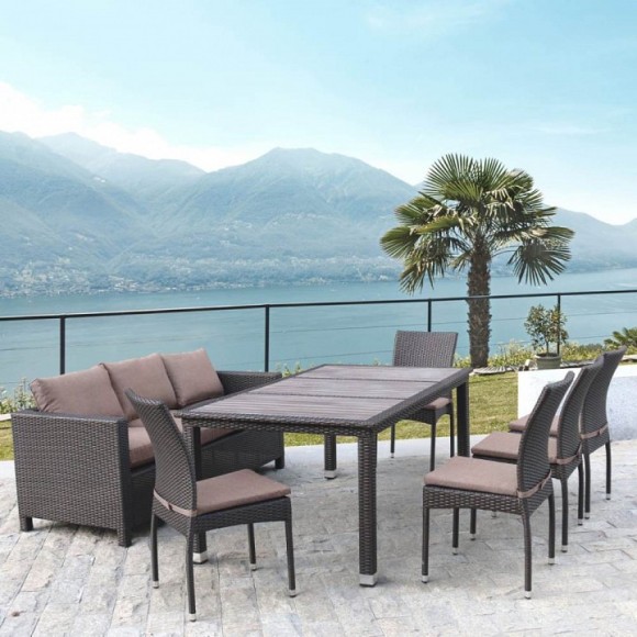 Набор уличный T347/S65A/Y380A-W53 Brown 8PCS AFN_T347-S65A-Y380A-W53_Brown_8PCS