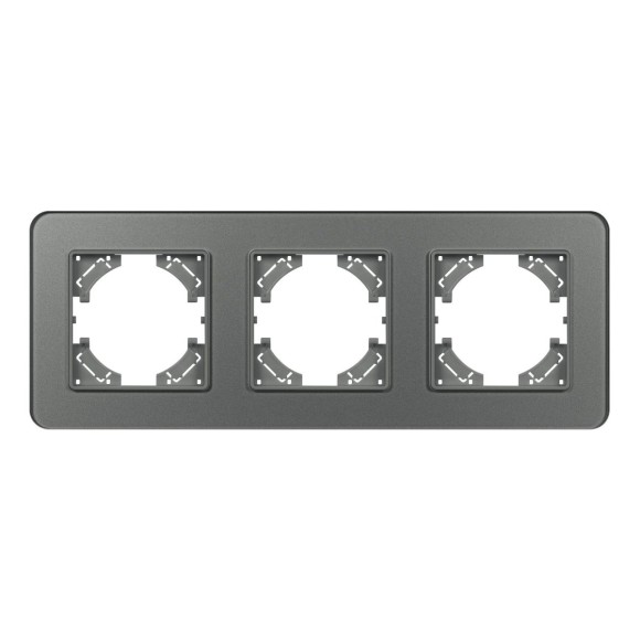 Рамка на 3 поста стеклянная Arlight FRM-OMALI-GS-3-GR 049698