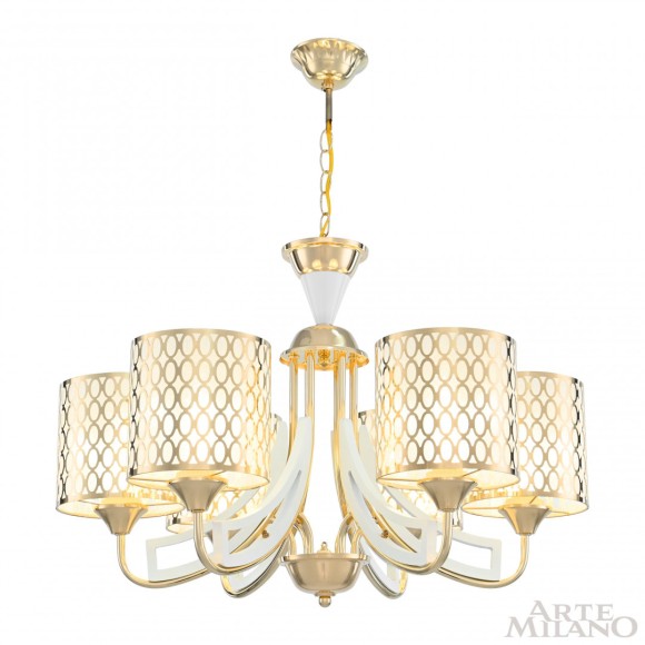 Подвесная люстра Arte Milano Florentia-3387 303387/6 Wh/Gd