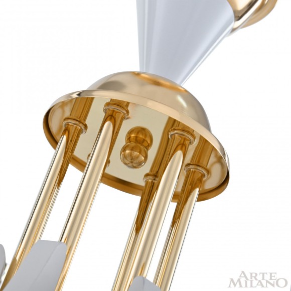 Подвесная люстра Arte Milano Florentia-3387 303387/6 Wh/Gd