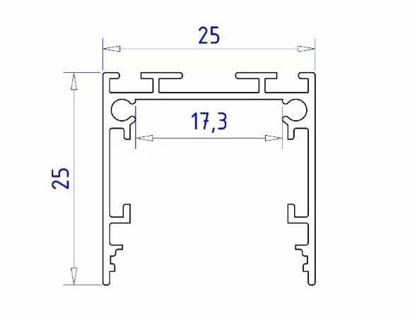 Алюминиевый профиль Ambrella Light Profile System GP2500WH