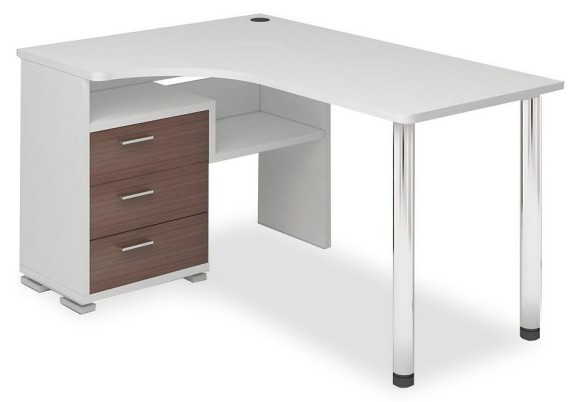 Стол письменный Домино СР-132С-140 MER_SR-132S-140-BESH-CH-LEV