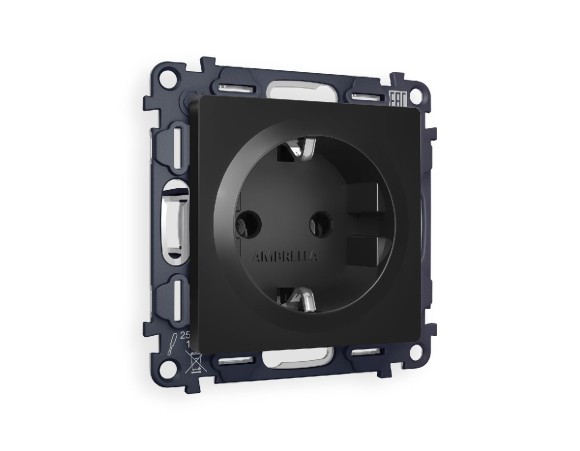 Комплект механизма розетки с/з на винтовых зажимах Ambrella Volt Alfa MA806010