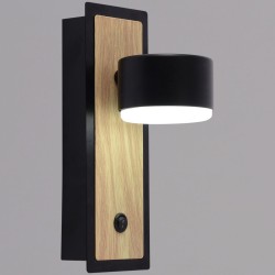 Бра Reluce 12540-0.2-01 BK+WOOD