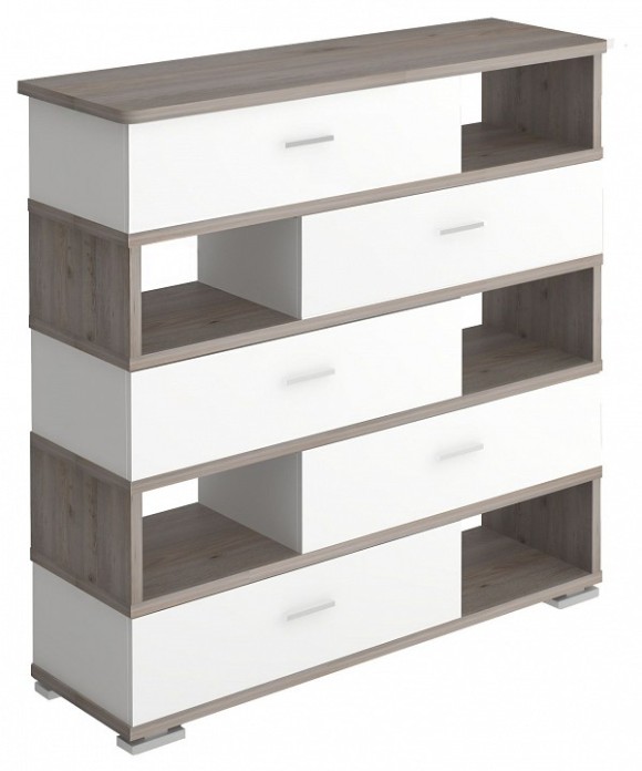 Тумба комбинированная Домино СБ-40/5-ПВК MER_SB-40-5-PVK-zakruglenaya-NBE