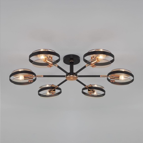 Потолочный светильник Eurosvet Gallo 70121/6 черный