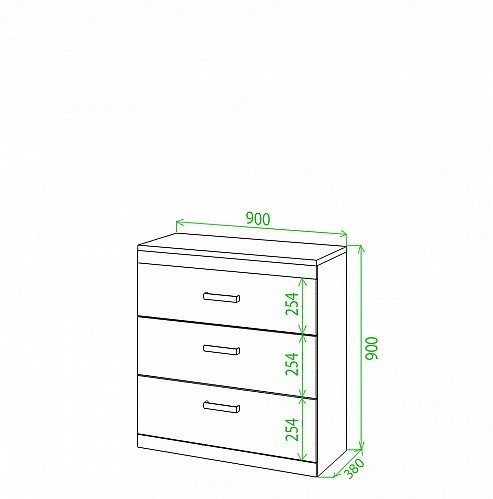 Комод Tiovo Км90 MER_TOJ-Km90-NBE