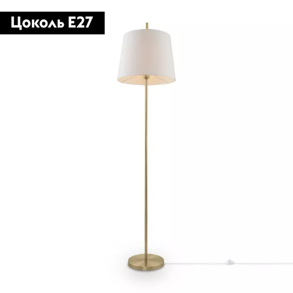 Торшер Freya Sandy FR5118FL-01BS, Латунь, Белый, Металл, крупный план основания Торшер Freya Sandy FR5118FL-01BS, Латунь, Белый, Металл, крупный план основания