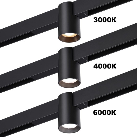 Трековый светодиодный светильник с переключателем цветовой темперетуры Novotech Port Vector 359954