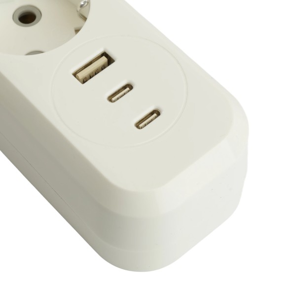 Удлинитель 4-местный с/з с выключателем Stekker Home HM071-41-02 50139