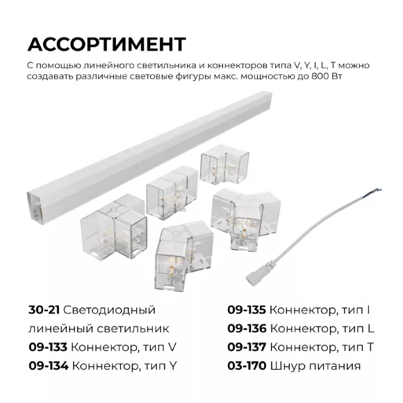 Коннектор для светильников Apeyron серии NET тип I 230В/50Гц 09-135, светодиодный модуль Коннектор для светильников Apeyron серии NET тип I 230В/50Гц 09-135, светодиодный модуль