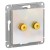 Аудиорозетка двухместная Systeme Electric AtlasDesign Жемчуг ATN000487