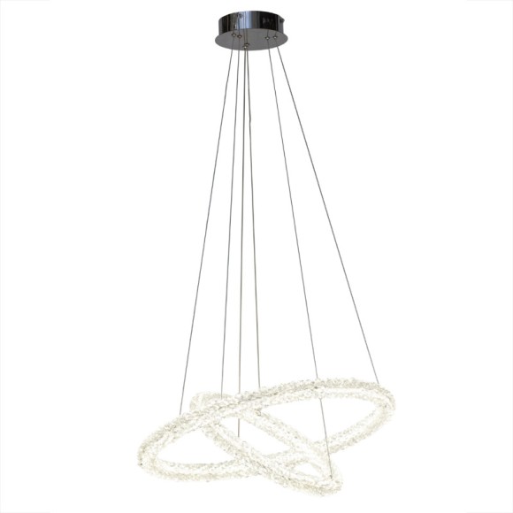 Подвесная светодиодная люстра AM Group Ovale OVALE CH D600+400