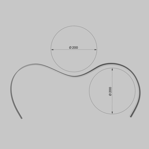 Профиль накладной с вертикальным изгибом Maytoni Led Strip  631016