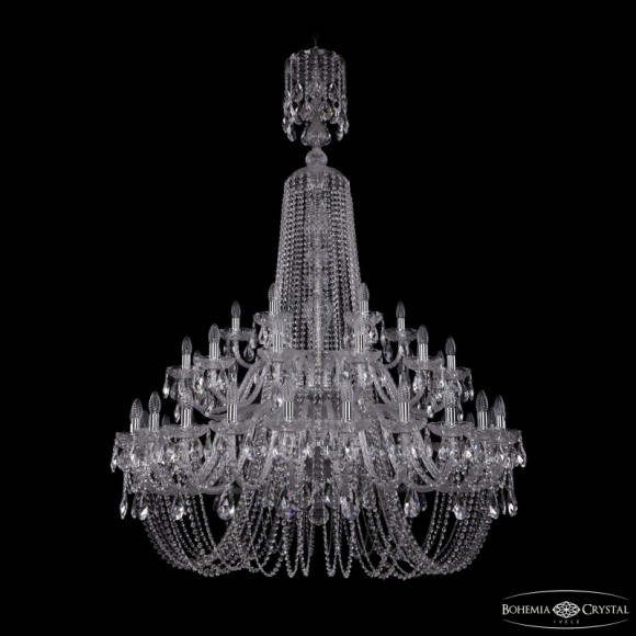 Подвесная люстра Bohemia Ivele Crystal 1402/24+12+6/460/XL-176/2d Ni
