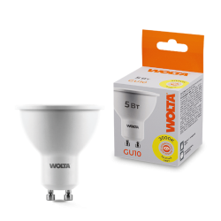 Светодиодная лампа WOLTA 5Вт 3000K GU10 матовая 25YPAR16-230-5GU10